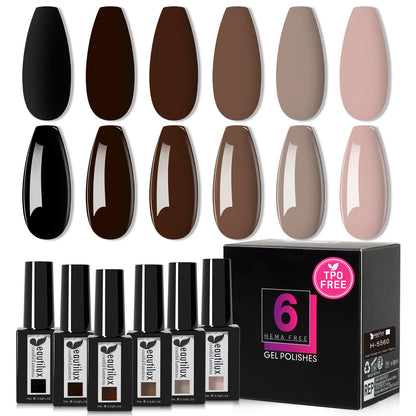 Beautilux Gel-Nagellack-Set 6x7ml