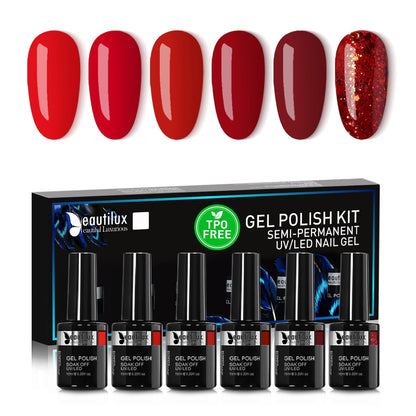 Beautilux Gel-Nagellack-Set 6x10ml