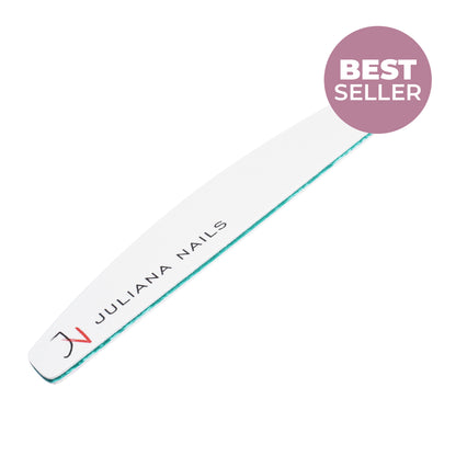 Juliana Nails Professional White Crescent Feile 100/180
